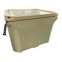 Glacière commerciale extra-large pour fruits de mer - Conteneur de transport de poisson isolé avec drain