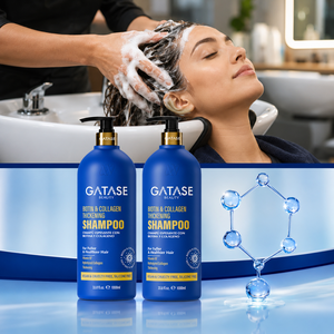 Shampooing <span class=keywords><strong>Bio</strong></span> Anti-Pelliculaire Épaississant <span class=keywords><strong>et</strong></span> Volumisant à la Biotine <span class=keywords><strong>et</strong></span> au Collagène, Fortifiant, Anti-Chute, Nourrissant <span class=keywords><strong>et</strong></span> Réparateur pour <span class=keywords><strong>Cheveux</strong></span> <span class=keywords><strong>Fins</strong></span> <span class=keywords><strong>et</strong></span> Éclaircis - Product Image 1