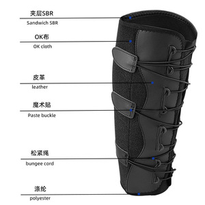 Soporte de pantorrilla ajustable para músculo de pantorrilla rasgado y soporte de Espinilla alivio del dolor manga de compresión de pantorrilla para lesiones en la parte inferior de la <span class=keywords><strong>pierna</strong></span> <span class=keywords><strong>desgarro</strong></span> de tensión - Product Image 1