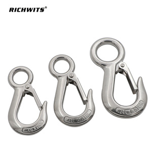 Gancho de Carga Resistente Estilo Americano RICHWITS, Acero Inoxidable 304, Ojo Grande, Herraje Marino - Product Image 5