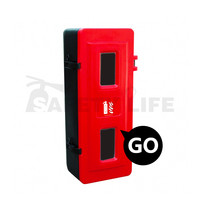 Armoire de tuyau d'incendie en plastique et PE double porte pour centre commercial coffre-fort d'incendie pour extincteur