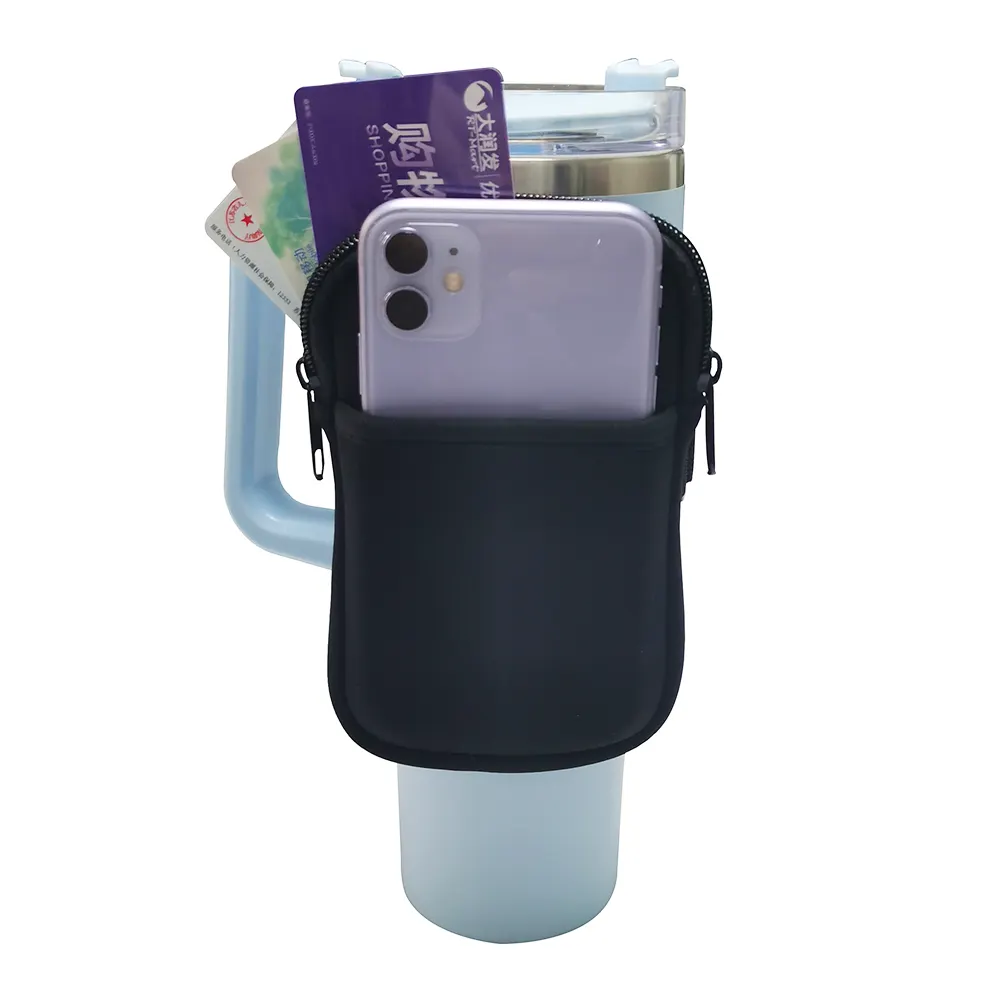 Custom 40oz Adventure Quencher Tumbler Pouch Bag Easy Carry Tumbler Cup Bag Funda de botella de neopreno