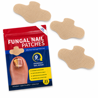 Patchs de traitement antifongiques pour ongles, 21 pièces, en hydrogel et tissu non tissé, pour réparer les ongles jaunes et abîmés, marque privée