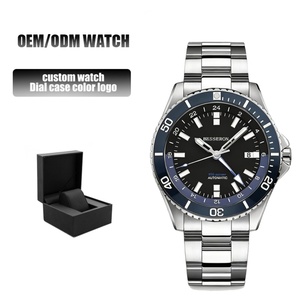 Montre automatique de sport de luxe pour homme, lunette hybride en céramique de haute qualité, analogique noir et blanc, Miyota, étanche 10 ATM, acier inoxydable - Product Image 1