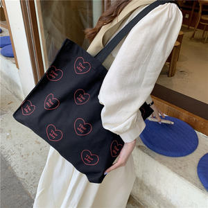 Eco Friendly semplice stile universitario Thursday studente portatile monospalla borsa di tela Shopping di grande capacità Wild Tote Bag - Product Image 1