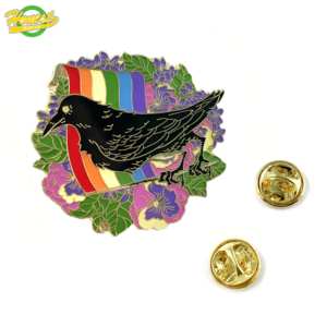 Wholesale China Manufacturer LGBT <strong>Lesbian</strong> Gay Pride Badge Rainbow Flag Love Yourself Custom Enamel Lapel Pin - Product Image 3