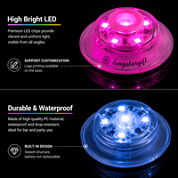 Longstargift – Lumière LED pour bouteille en ABS, design personnalisé, clignotante, pour activation de marque de spiritueux et présentation haut de gamme en bar