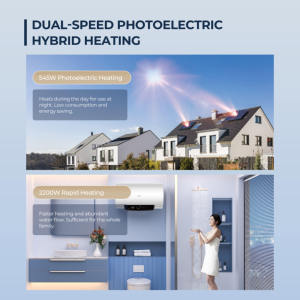 Chauffe-eau hybride solaire photovoltaïque à haute efficacité Haier pour usage extérieur et garage, économie d'énergie, durable - Product Image 6