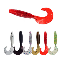 Vente en gros de 50 pièces/boîte 1.5g 60mm leurres souples artificiels bioniques de haute qualité pour la pêche, leurres en plastique souple pour la pêche