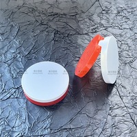 Emballage cosmétique personnalisé en plastique ABS magnétique à rabat rond pour fard à joues en poudre, modèle 4034