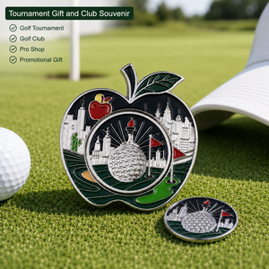 Creative Double-Sided Magnetic <b>Golf</b> Ball Marker Enamel Metal Design with Removable 25mm Marker for <b>Golf</b> Gifts - Product Image 1