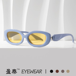 Lunettes de soleil œil de chat UV400 unisexe, monture en plastique et métal, protection solaire classe 2 - Product Image 5