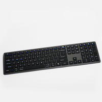 Super Slim Magic Computer 2.4G USB Sans Fil BT Sans Fil Mini Clavier Ultra-Mince et Souris Combo pour les Jeux