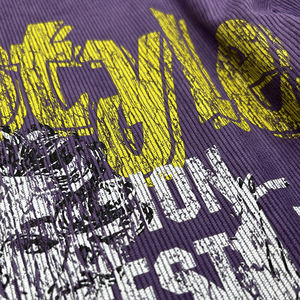 Haute qualité 300 Gsm velours côtelé lourd Vintage Boxy T-Shirt Logo personnalisé coton Double couche à manches longues t-shirts pour hommes - Product Image 5