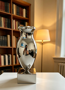 Porte-bougie luxueux poli miroir, fait main et écologique, pour décoration de table de <span class=keywords><strong>mariage</strong></span>, fête de Noël, banquet, maison, vente en gros - Product Image 3