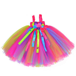 Robe de noël belle princesse enfants vêtements Costume rouge Ballet danse fête d'anniversaire fleur <span class=keywords><strong>licorne</strong></span> fille Tutu robe avec aile - Product Image 6