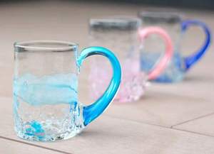 Fabricant japonais tasse en verre transparente fabriquée à la main très unique - Product Image 5