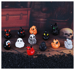 Kawaii in miniatura resina di Halloween papera 3D Micro paesaggio per bambini decorazione giardino acquario giocattolo animale resina artigianale - Product Image 6