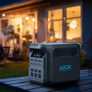 ABOK 1800W Portable Power Station 1024Wh LiFePO4 Solar Generator UPS Home Backup Emergency RV Camping EU US Local Warehouse - Product Image 4