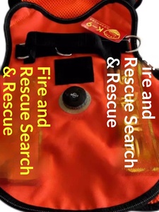 Harnais professionnel robuste pour chien 1000D, type <span class=keywords><strong>gilet</strong></span>, pour la recherche et le sauvetage, les interventions en cas d'incendie, de tremblement de terre et de catastrophe, respirant et ajustable - Product Image 5