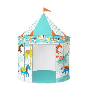 Bambini all'ingrosso piccola casa pieghevole materiale bambino Indoor Outdoor Play Teepee Kids Tent