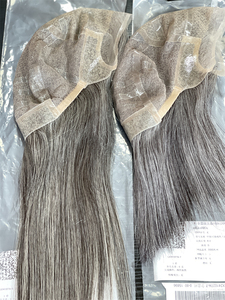 Peluca médica lista para enviar para mujer, peluca de PU de encaje completo de silicona de piel fina sin pegamento, peluca médica de color de pelo pálido para alopeica - Product Image 6