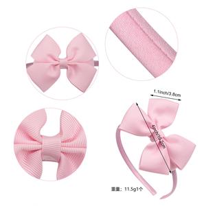 Diadema con Lazo para Niñas, Estilo Europeo y Americano, de 4 Pulgadas, con Material de Listón, para Bodas/Fiestas, Accesorios para el Cabello - Product Image 3