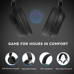 Over-ear Headphone Gaming Headset With Microphone Bluetooth Headphone CVC Noise Cancelling Wireless Headphone