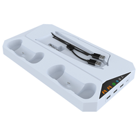 Base de refroidissement multifonctionnelle pour console PS5 Slim, support de charge pour deux manettes avec crochet pour casque, accessoires de jeu