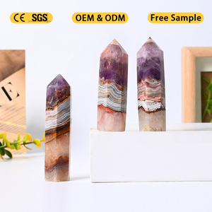 หินบำบัดธรรมชาติ Chu Se ขายส่ง หินคริสตัลทรงแท่ง หินอะเมทิสต์ หินอาเกต สำหรับตกแต่ง - Product Image 6