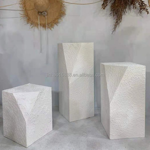 New Wood Stone Powder Wedding Flower Road Lead Stand Tall <strong>Plastics</strong> <strong>White</strong> Roman <strong>Columns</strong> for Party Wedding Props Stage Decoration - Product Image 6