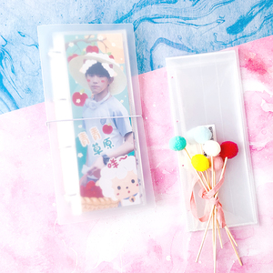 Protège-gobelet K-pop personnalisé en PVC et <span class=keywords><strong>acrylique</strong></span>, double face, motif animal, 10x30cm, avec bannière slogan, pour collection de papier, style <span class=keywords><strong>Love</strong></span> - Product Image 4