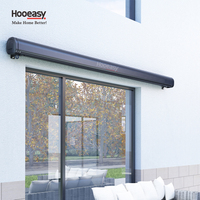 Auvents électriques résidentiels Hooeasy pour porche de maison, auvents de toit, cassette de toit, bras pliables, auvent rétractable