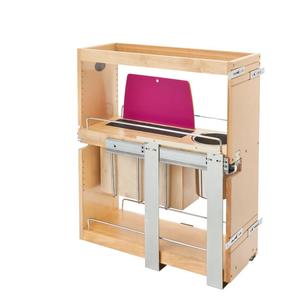 Panier de cuisine et de buanderie en bois carré durable avec conception en tandem Fabriqué au Vietnam - Product Image 1