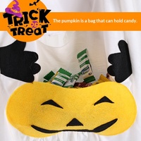 Ensemble de costumes amusants et créatifs pour chien, déguisement décontracté de citrouille fantôme pour animal de compagnie, tenue d'Halloween en fibre de viscose pour l'automne