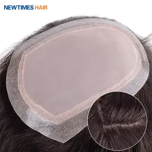 custom silk top base pu around women human hair toupee woman wholesale wigs vendor