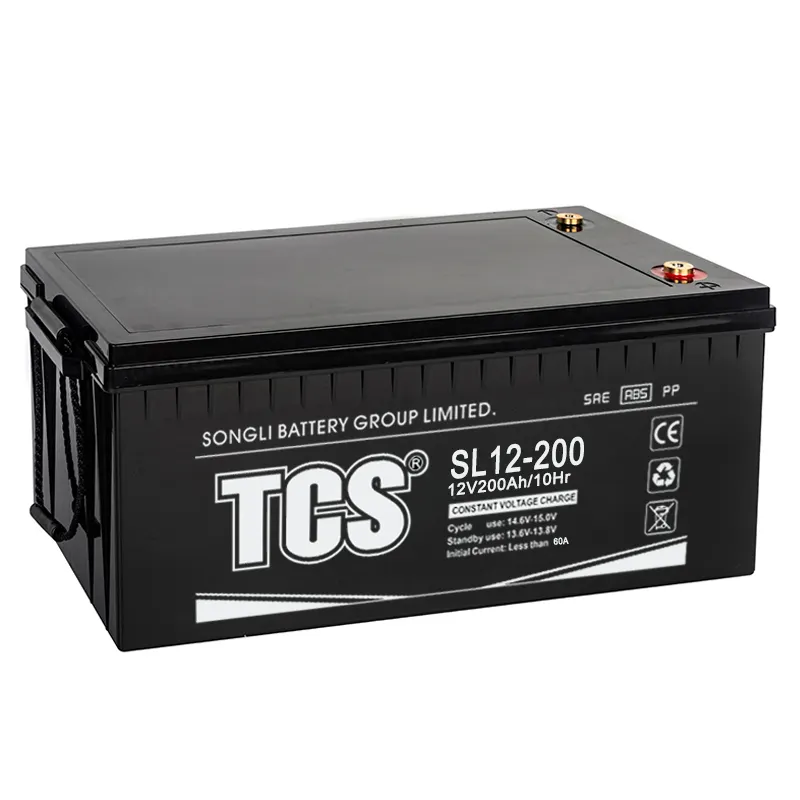 TCS SL12-200 12V200Ah güneş pili fiyat listesi Pakistan 200Ah pil Batterie Solaire jel