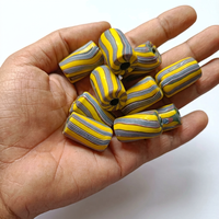 Perles de commerce africaines vintage en gros, boîte de perles en verre mosaïque Millefiori œil de guêpe - Perles de mariage africaines pour la fabrication de bijoux