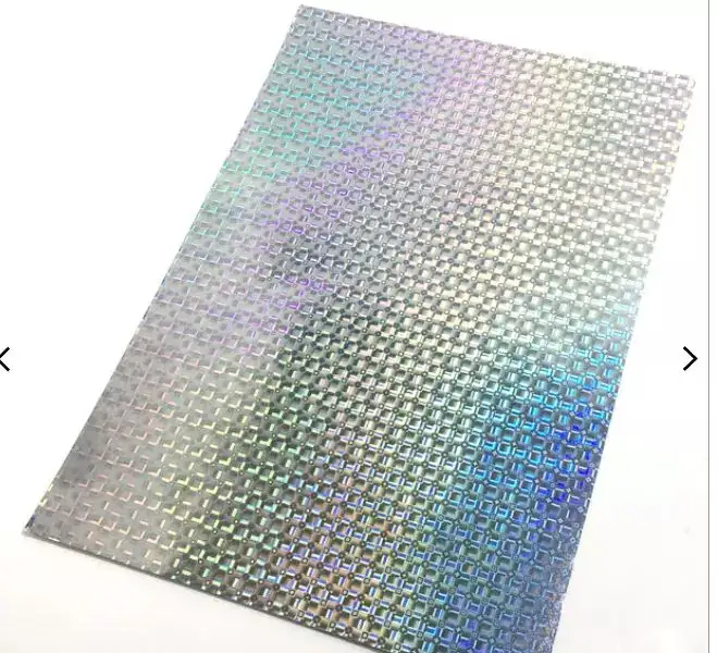 Hot Sale Neue Produkte von Plain Hologram A4 Blank Adhesive Destruct ible Vinyl Eierschale Aufkleber Papier blätter für Laserdrucker