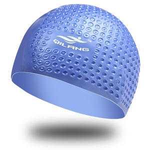 Gorro de Natación de Silicona Qilang, Negro, Alta Elasticidad, Impermeable, Anti Cloro, Cómodo, Suave, Unisex, para Adultos - Product Image 5