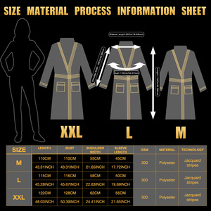 Albornoz de microfibra de alta calidad, bata de Hotel Spa, pijamas Unisex <span class=keywords><strong>c</strong></span>álidos de invierno acogedores con logotipo personalizado, proveedor mayorista - Product Image 5