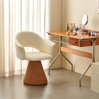 Fauteuil de salon haut de gamme en cuir PU artistique, idéal pour la détente, chaise de salon