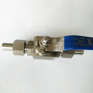 Stainless Steel <b>Square</b> Ball Valve 1/2 In True Union Switch Type For Corrosive Media High Pressure 700 Psi - Product Image 1