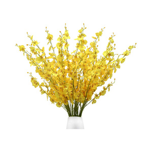Orquídeas Artificiales de Seda, Orquídea Bailarina, Flores Hechas a Mano con Tallo Largo, al por Mayor, para Decoración de Interiores y Exteriores, Bodas y Fiestas - Product Image 1