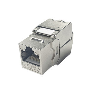 Giắc Cắm Rj45 Không Công Cụ UTP Không Công Cụ 180 Độ Cat6a Mô-đun Hợp Kim Kẽm Giắc Cắm <span class=keywords><strong>Keystone</strong></span> Cat6a - Product Image 6