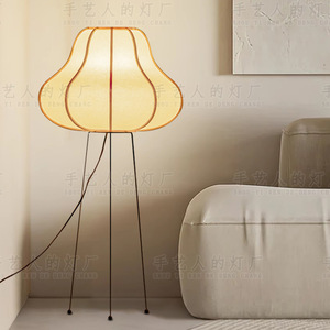 Modern Chinese Style Floor Lamp 120cm High LED Warm Light Beige For Living Room Bedroom Study <b>Zen</b> Tea Room - Product Image 4