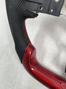 Volante de Fibra de Carbono para Subaru WRX STI 2015 2016 2017 2018 <span class=keywords><strong>2019</strong></span> 2020, Volante de Cuero Personalizado con LED - Product Image 1