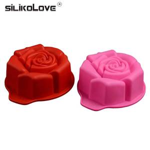 MUYULINS Beautiful Rose Shape Household Baking Pan DIY Cake <b>Tool</b> Mold 100% Eco-friendly Food Grade <b>Silicone</b> - Product Image 4
