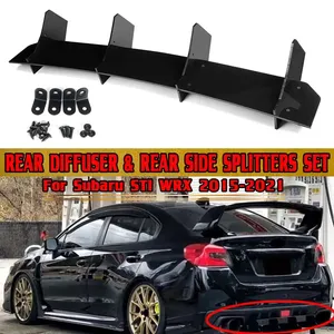 ดิฟฟิวเซอร์กันชนหลังรถยนต์ ABS สปอยเลอร์ลิป ดิฟฟิวเซอร์ข้างหลัง สำหรับ Subaru STI WRX 2015-2021 ตัวป้องกันดิฟฟิวเซอร์กันชนหลัง - Product Image 1