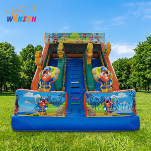 Manèges gonflables WINSUN, bateau pirate, toboggan gonflable, toboggan sec en PVC gonflable - Product Image 1